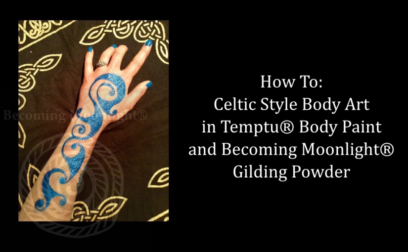 How To: Celtic Style Designs in Temptu® Body Paint and Becoming Moonlight® Gilding Powder.